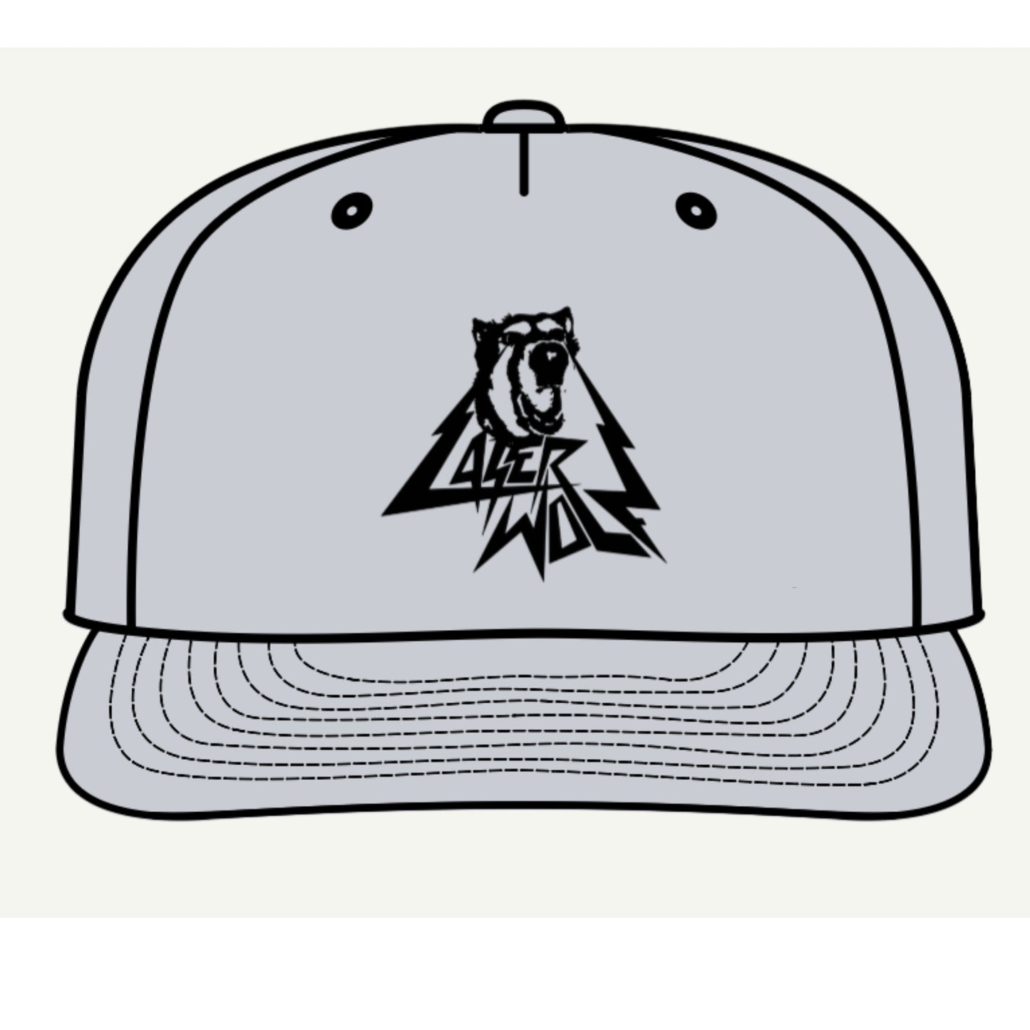 Adventure Surf Cap with Laser Wolf Graphic - Perfect for Beach Days