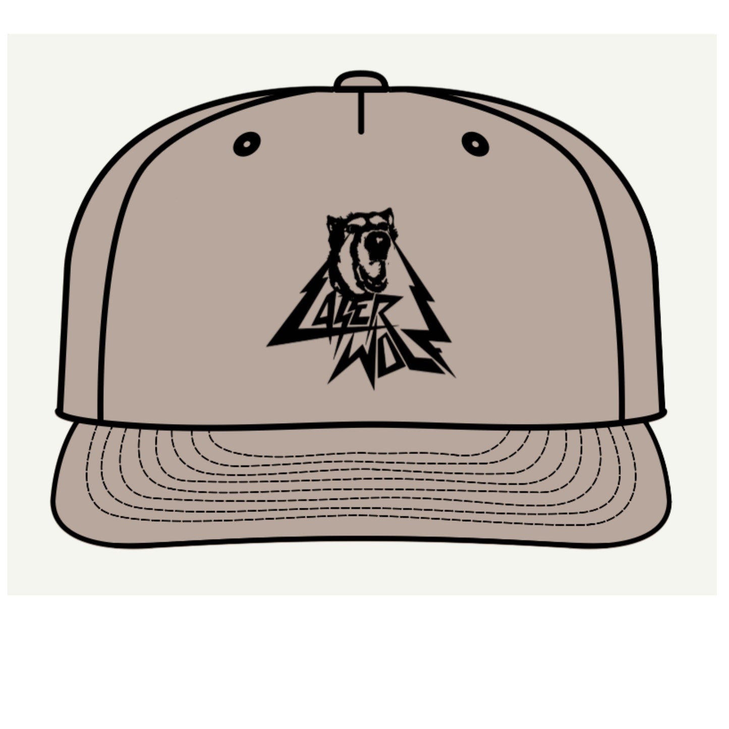 Adventure Surf Cap with Laser Wolf Graphic - Perfect for Beach Days