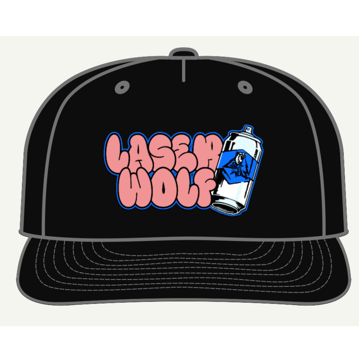 Laser WOLF Graphic Surf Cap for Beach Lovers