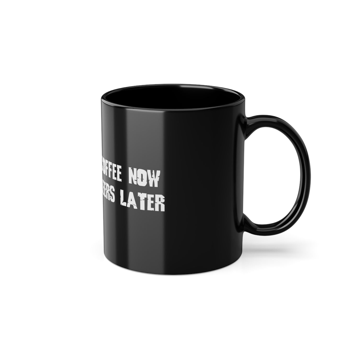 Black Coffee Cup, 11oz